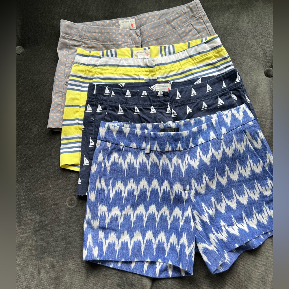 Crewcuts/J Crew Girls Shorts Set of 4!